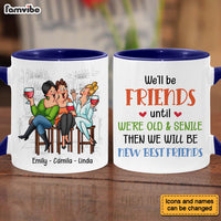 Personalized Gift for Old Friends We're Old And Senile Sitting Funny Mug 26410 thumb 1