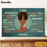 Personalized Daughter Affirmation Sun, Positive, Motivating, Self-Esteem Building Canvas 27805 thumb 1