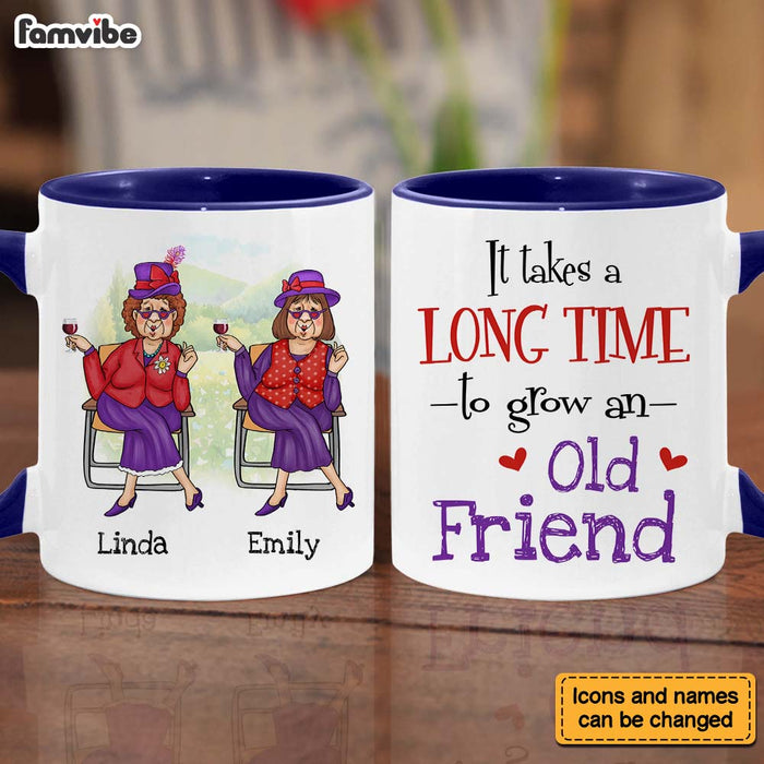 Personalized Gift For Friends It Takes A Long Time To Grow An Old Friend Mug 26424 1