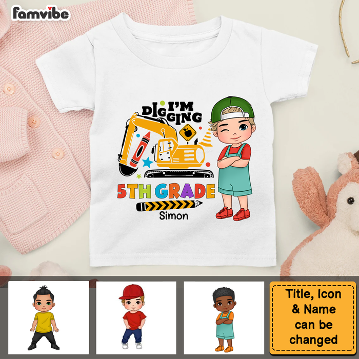 Personalized Gift For Grandson Back To School Truck Kid T Shirt 27590 1