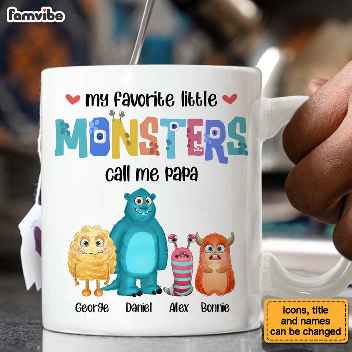 Personalized Papa Monster Mug 25444 1