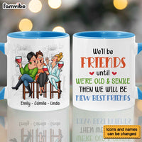 Personalized Gift for Old Friends We're Old And Senile Sitting Funny Mug 26410 thumb 1