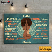 Personalized Daughter Affirmation Sun, Positive, Motivating, Self-Esteem Building Canvas 27805 thumb 1