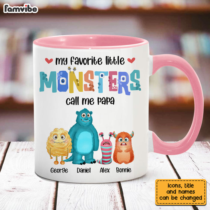 Personalized Papa Monster Mug 25444 1