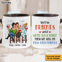 Personalized Gift for Old Friends We're Old And Senile Sitting Funny Mug 26410 thumb 1