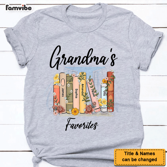 Personalized Gift For Grandma Favorite Books Shirt - Hoodie - Sweatshirt 27275 1