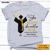Personalized Graduation Gift She Believed She Could So She Did Shirt - Hoodie - Sweatshirt 32499 thumb 1