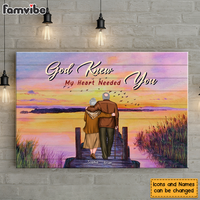 Personalized Gift For Old Couple God Knew My Heart Need You Canvas 26423 thumb 1