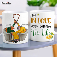 Personalized Couple Gift I Fell In Love With You For Life Mug 31180 thumb 1