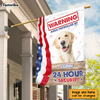Personalized Gift For Dog Lovers 4th Of July Decoration Area Patrolled By Photo Flag 26536 1