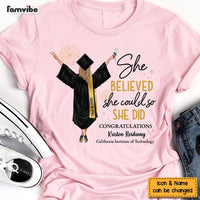 Personalized Graduation Gift She Believed She Could So She Did Shirt - Hoodie - Sweatshirt 32499 thumb 1