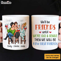 Personalized Gift for Old Friends We're Old And Senile Sitting Funny Mug 26410 thumb 1