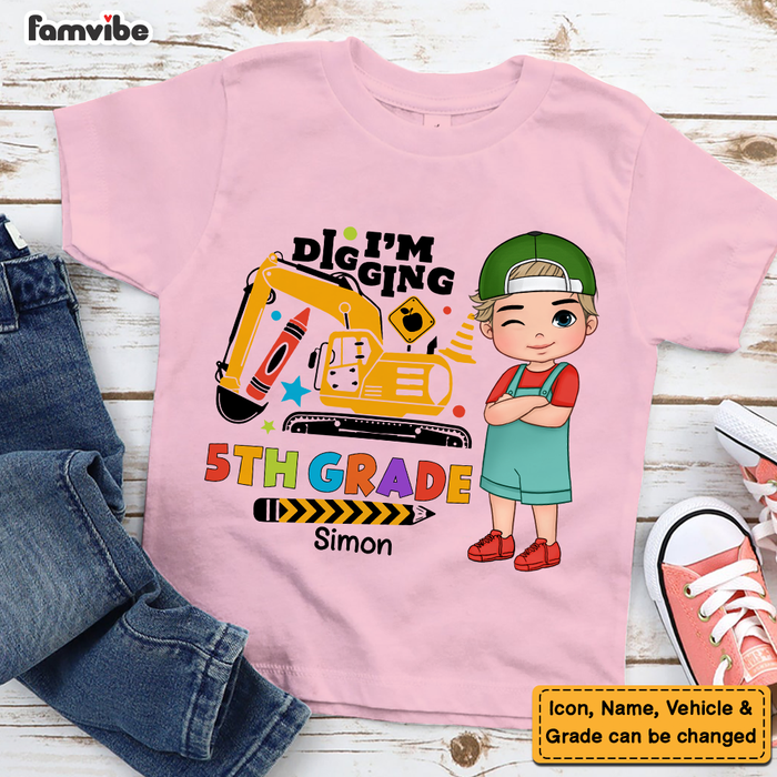 Personalized Gift For Grandson Back To School Truck Kid T Shirt 27590 1