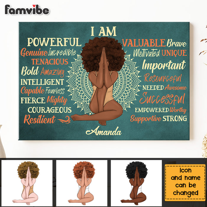 Personalized Daughter Affirmation Sun, Positive, Motivating, Self-Esteem Building Canvas 27805 1