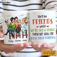 Personalized Gift for Old Friends We're Old And Senile Sitting Funny Mug 26410 thumb 1