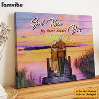 Personalized Gift For Old Couple God Knew My Heart Need You Canvas 26423 thumb 1