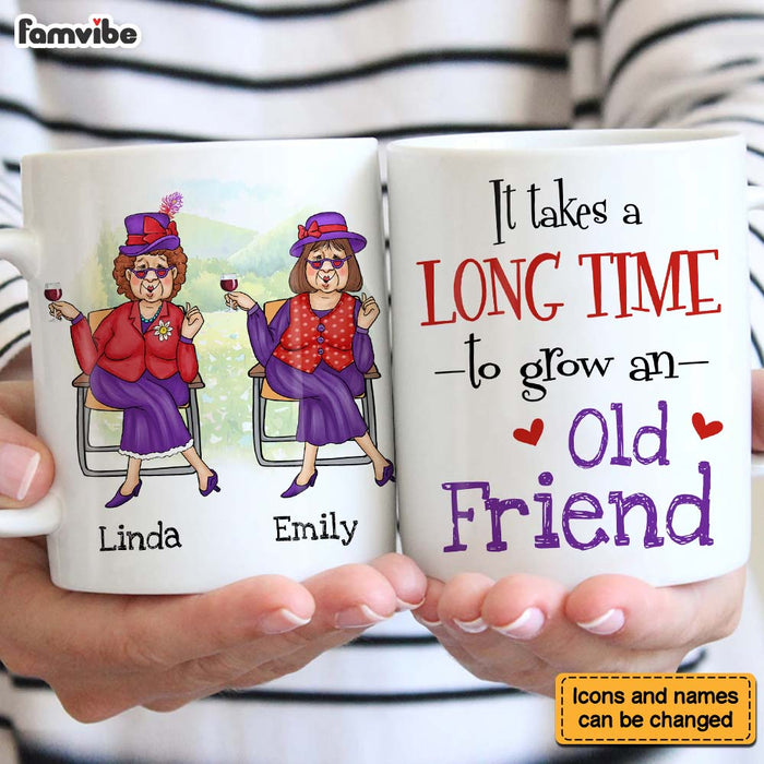 Personalized Gift For Friends It Takes A Long Time To Grow An Old Friend Mug 26424 1