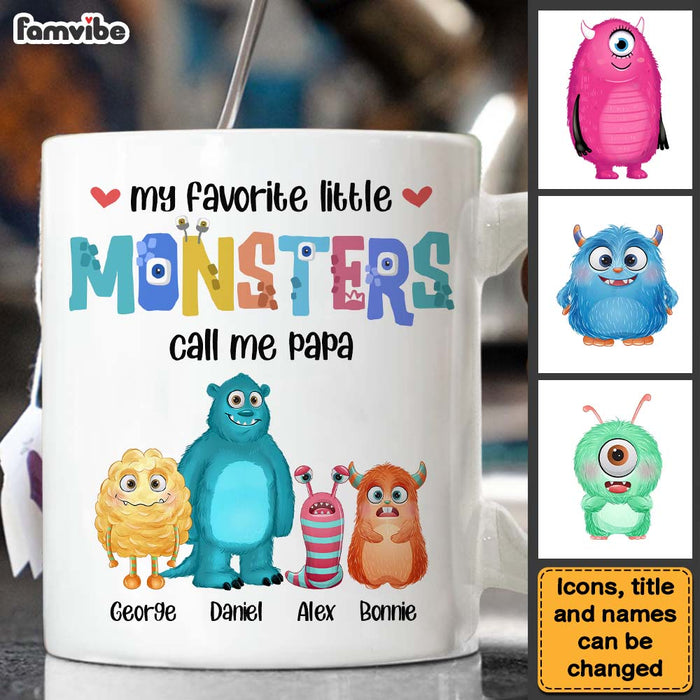 Personalized Papa Monster Mug 25444 1