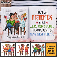 Personalized Gift for Old Friends We're Old And Senile Sitting Funny Mug 26410 thumb 1