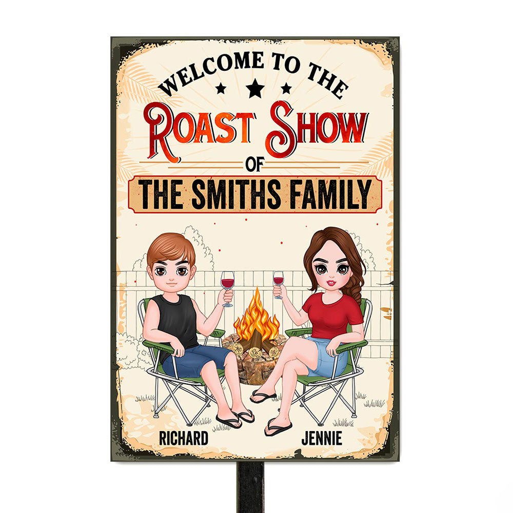 Personalized Gift For Couple Roast Show Metal Sign 26047