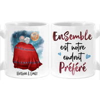 Personalized French Couples Gift Ensemble Est Notre Endroit Préféré Mug 30807 thumb 1