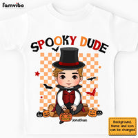 Personalized Gift For Grandson Halloween Spooky Dude Kid T Shirt 28067 thumb 1