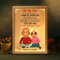 Personalized Couples Gift The Day I Met You Picture Frame Light Box 31125 thumb 1
