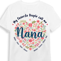Personalized Gift For Grandma Floral Heart Shirt - Hoodie - Sweatshirt 31755 thumb 1
