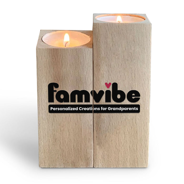 Personalized Famvibe Wood Candle Holder 25960 1