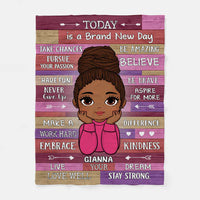 Personalized Daughter Inspirational Aspire For More Blanket 30001 thumb 1