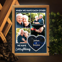 Personalized Couple Gift  We Have Each Other Picture Frame Light Box 31366 thumb 1