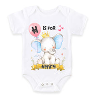 Personalized Gift For Baby First Alphabet Name Baby Onesie 32029 thumb 1