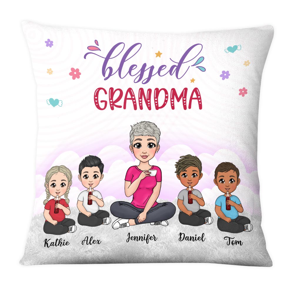 Personalized Gift Blessed Grandma Pillow 25088