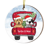 Personalized Dog Christmas Full Circle Ornament SB301 81O34 thumb 1