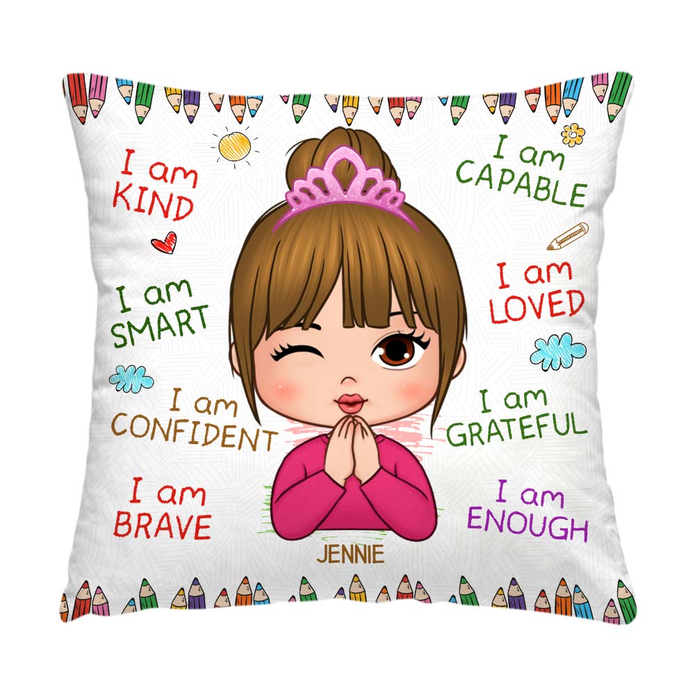 Personalized Gift For Granddaughter I Am Kind Pillow 23802
