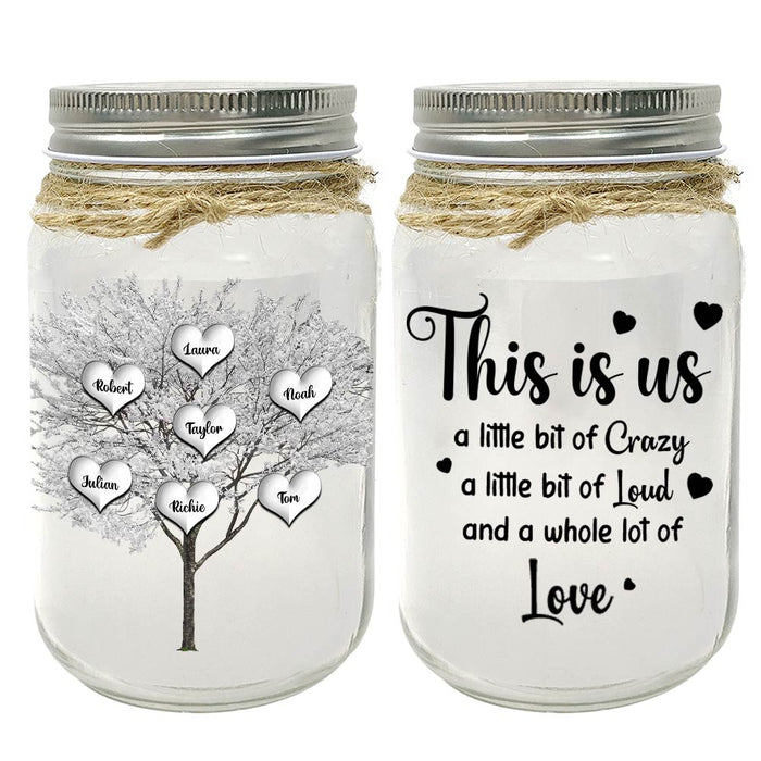 Personalized Gift For Family Tree This Is Us Mason Jar Light 32241 1