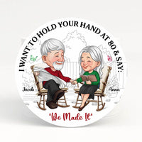 Personalized I Want To Hold Your Hand At 80 And Say Coaster 30362 thumb 1