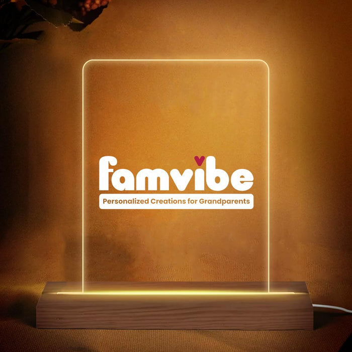 Personalized Famvibe Plaque LED Lamp Night Light 25957 1