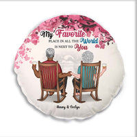 Personalized Anniversary, Loving Gift For Couples Next To You Shaped Pillow 30644 thumb 1