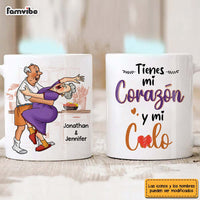 Personalized Couple Spanish Tienes Mi Corazón Mug 31077 thumb 1