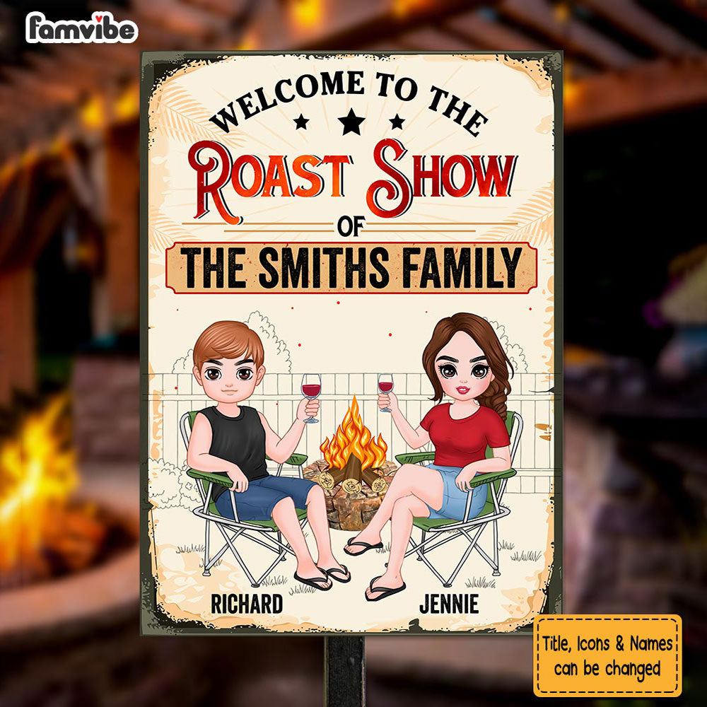 Personalized Gift For Couple Roast Show Metal Sign 26047