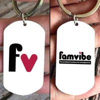 Personalized Famvibe Aluminum Keychain 25954 thumb 1