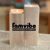 Personalized Famvibe Wood Candle Holder 25960 thumb 1