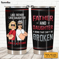 Personalized Proud Father And Daughter Steel Tumbler 24965 thumb 1