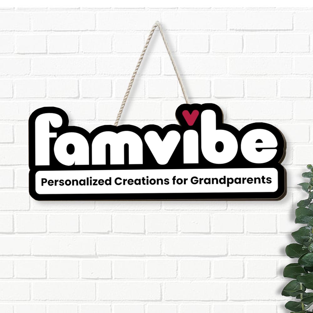 Personalized Famvibe Wood Sign 25959