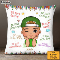 Personalized Gift For Grandson French Je Suis Gentil Pillow 28183 thumb 1