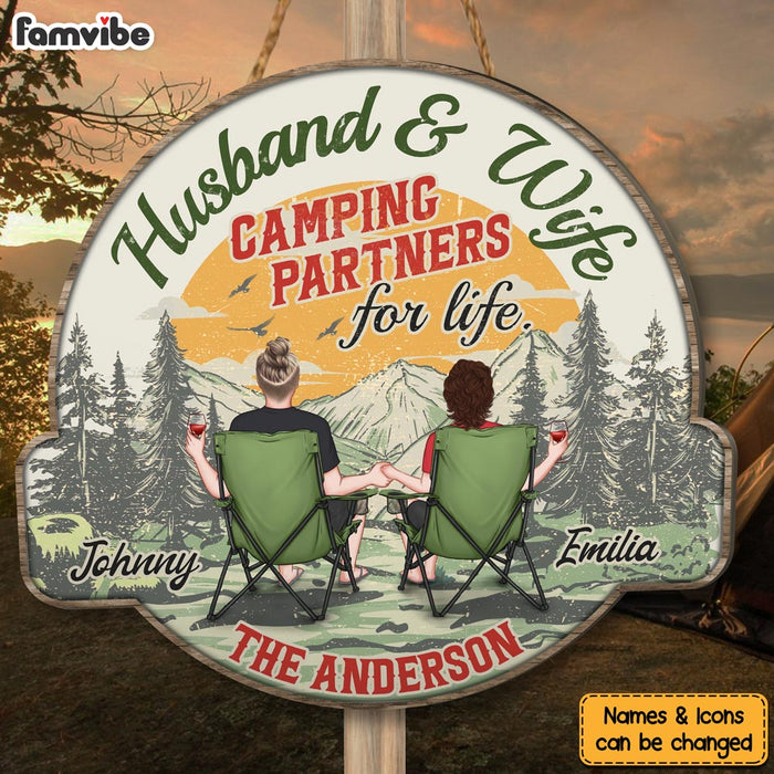 Personalized Gift For Couple Camping Wood Sign 34780 1