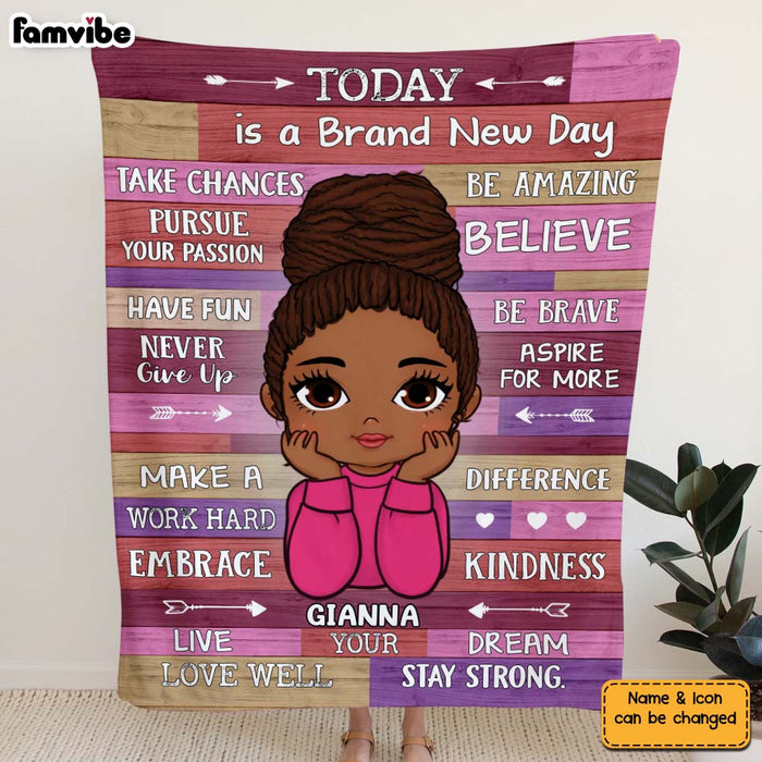 Personalized Daughter Inspirational Aspire For More Blanket 30001 1