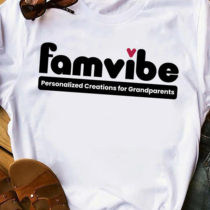 Personalized Famvibe White Shirt - Hoodie - Sweatshirt 25773 1