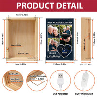 Personalized Couple Gift  We Have Each Other Picture Frame Light Box 31366 thumb 1